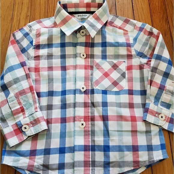 Baby
Boden Plaid Button Down Collared Shirt - Picture 1 of 2